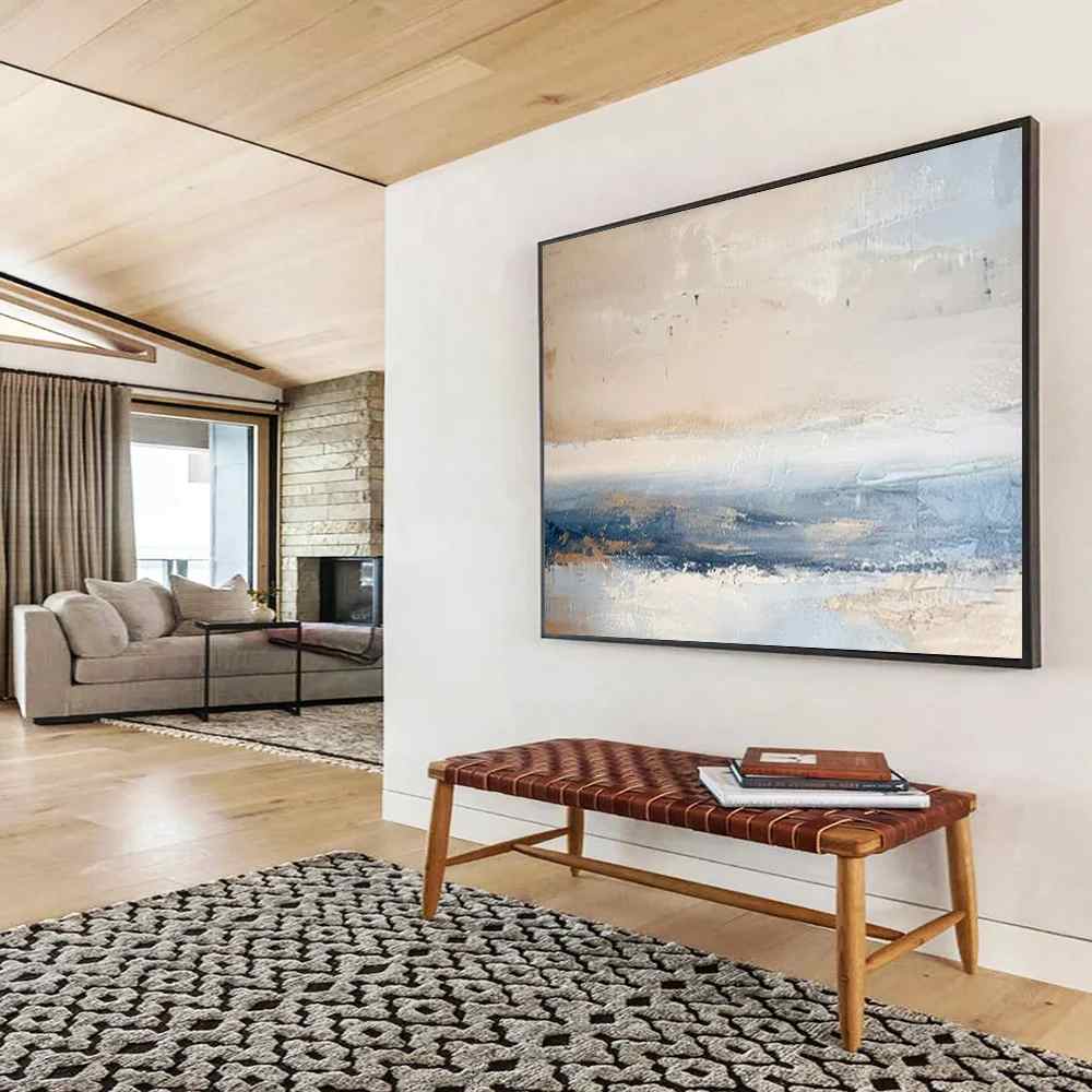 Neutral Original Handmade Landscape Abstract Artwork DTA24